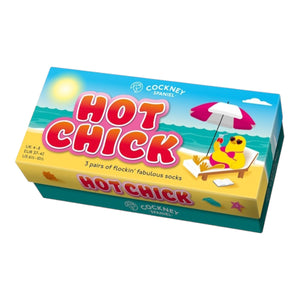 Hot Chick Socken Geburtstagsgeschenk für beste Freundin Huhn Strumpf in 37-42 (3 Paare)