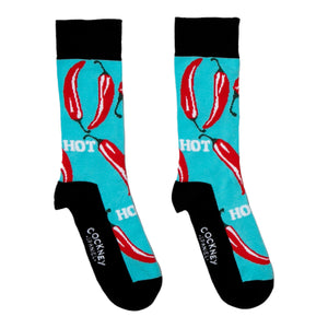 Hot Stuff Socken Geschenk für Chili-Liebhaber Chili-Strümpfe in 39-46 (3 Paare)