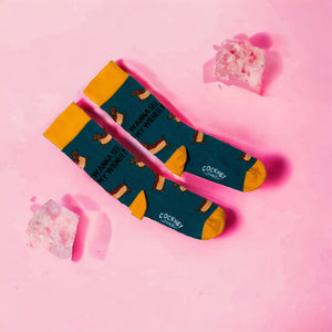 Dackel Socken Lustige Männersocken Hotdog Strümpfe in 39-46 im Paar
