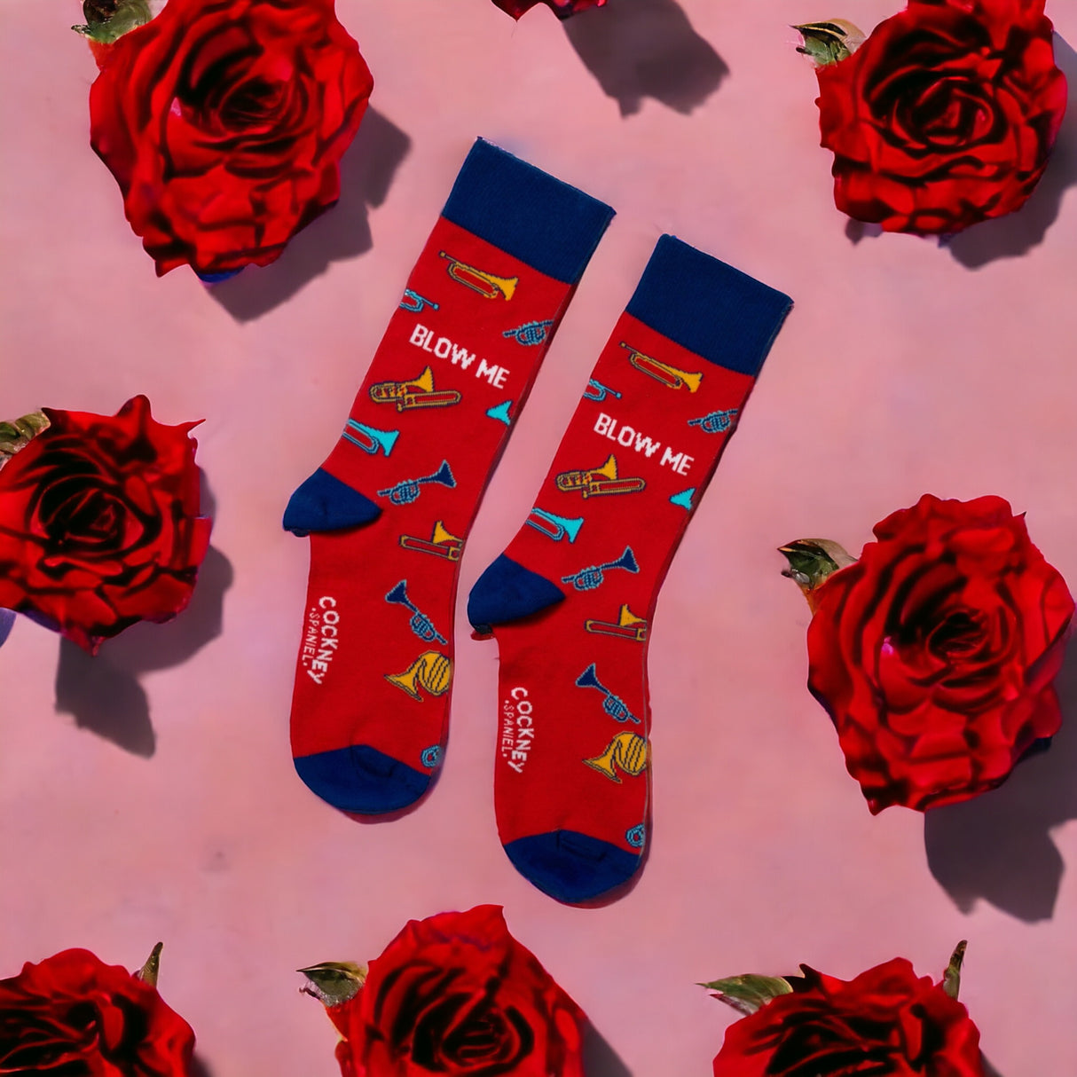 Blow me Socken Funsocken Herren Trompeten Strümpfe in 39-46 im Paar