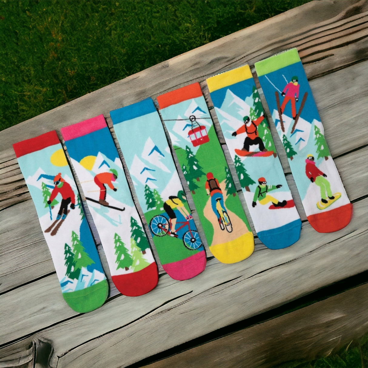Wild Ride Oddsocks Socken Sportsocken Kinder Sportstrumpf in 30-38 im 6er-Set