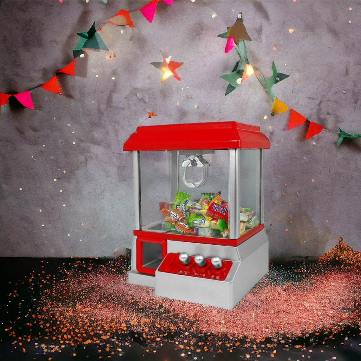 Spielzeug Süßigkeitenautomat Arcade Greifmaschine mit Münzen Candy Grabber