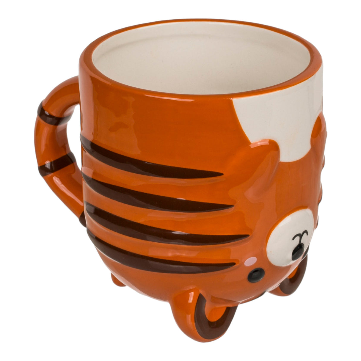 Tiger kopfüber Kaffeebecher Tigertasse aus Keramik