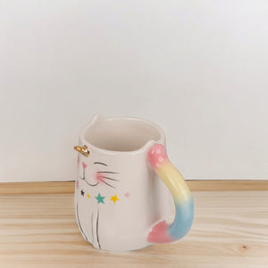 Einhorn-Katze Kaffeebecher Einhorn Geschenke für Mädchen Unicorn Tasse aus Keramik