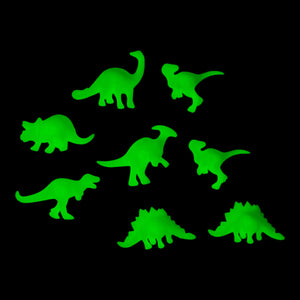 3D-Dinosaurier Leuchtsticker Glow in the Dark Dino Leuchtaufkleber im 8er-Set