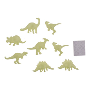 3D-Dinosaurier Leuchtsticker Glow in the Dark Dino Leuchtaufkleber im 8er-Set