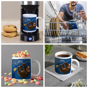 Faultier Sternzeichen Schütze Kaffeebecher