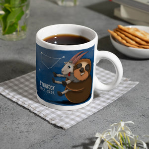Faultier Sternzeichen Steinbock Kaffeebecher