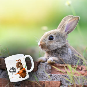 Guten Morgen Hase Kaffeebecher