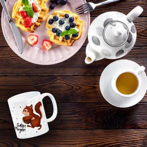 Guten Morgen Eichhörnchen Kaffeebecher