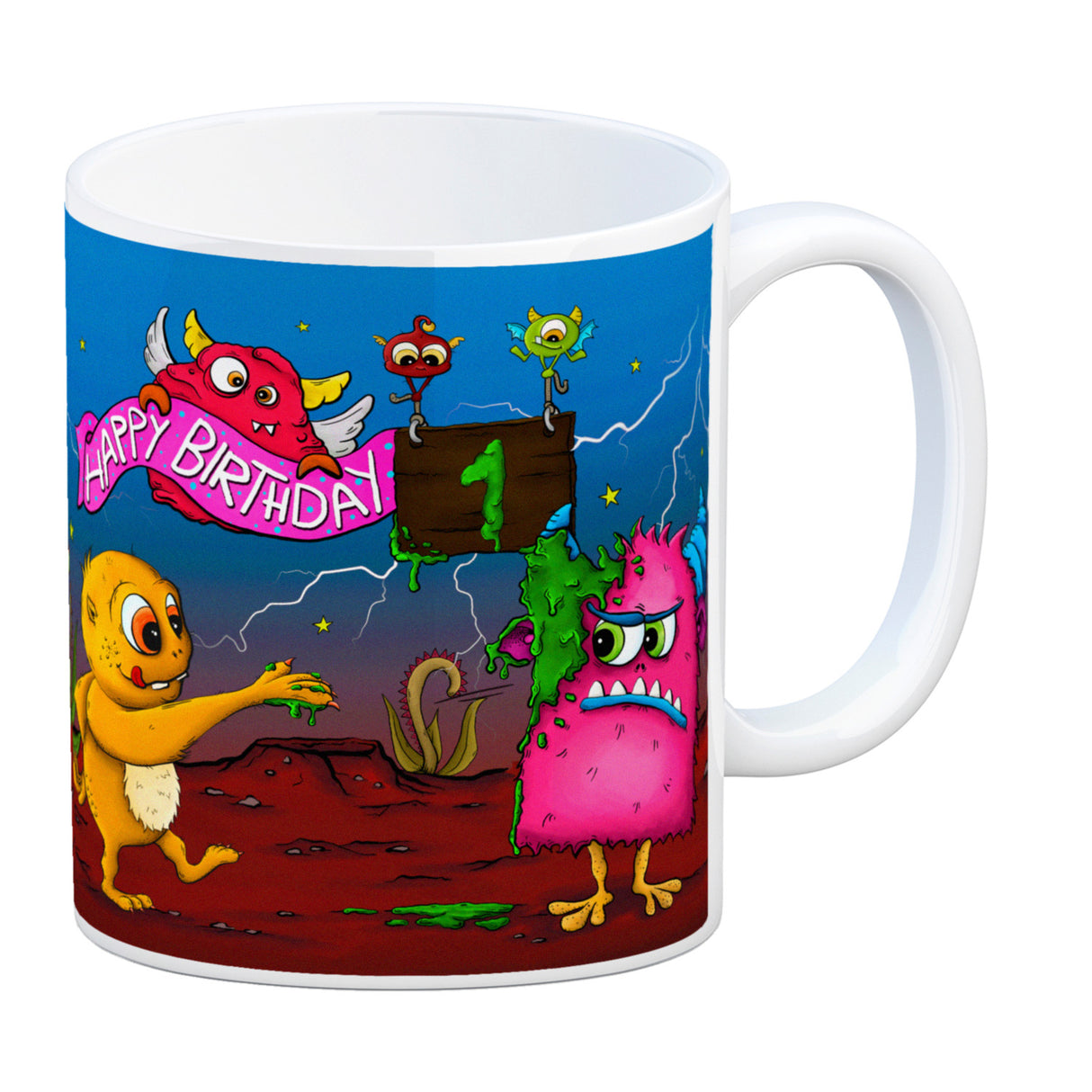 Monster Geburtstagsparty zum 1. Geburtstag Kaffeebecher