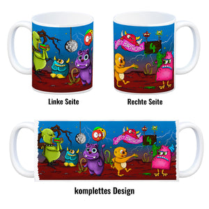 Monster Geburtstagsparty zum 4. Geburtstag Kaffeebecher