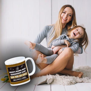 Kaffeebecher mit Spruch: Wenn Mama es nicht reparieren ...