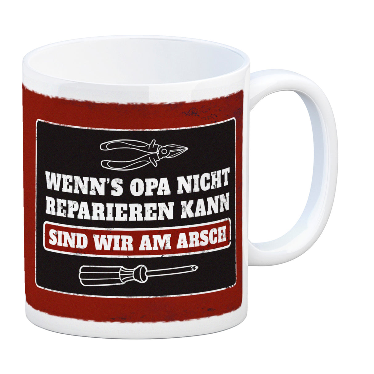 Wenn Opa es nicht reparieren kann… Kaffeebecher
