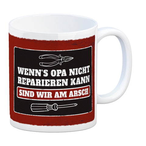 Wenn Opa es nicht reparieren kann… Kaffeebecher