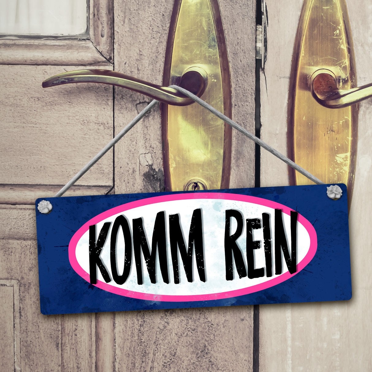 Bitte nicht stören - ich male Wendeschild mit Kordel