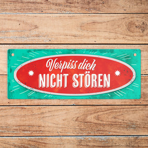 Verpiss dich - Herzlich Willkommen Wendeschild mit Kordel