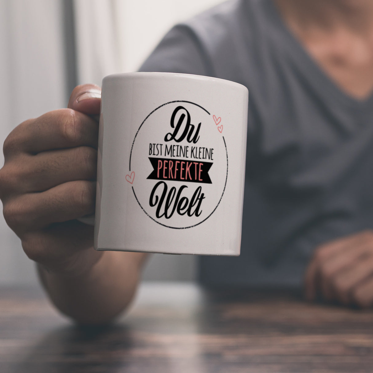 Du bist meine kleine perfekte Welt Kaffeebecher