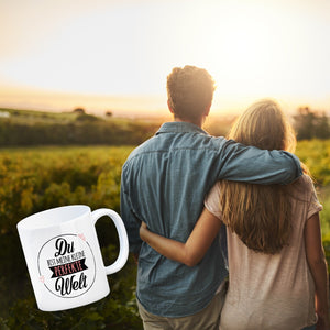 Du bist meine kleine perfekte Welt Kaffeebecher