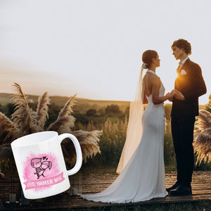 Kaffeebecher mit Spruch: Für immer wir