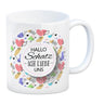 Kaffeebecher mit Spruch: Hallo Schatz ich liebe uns