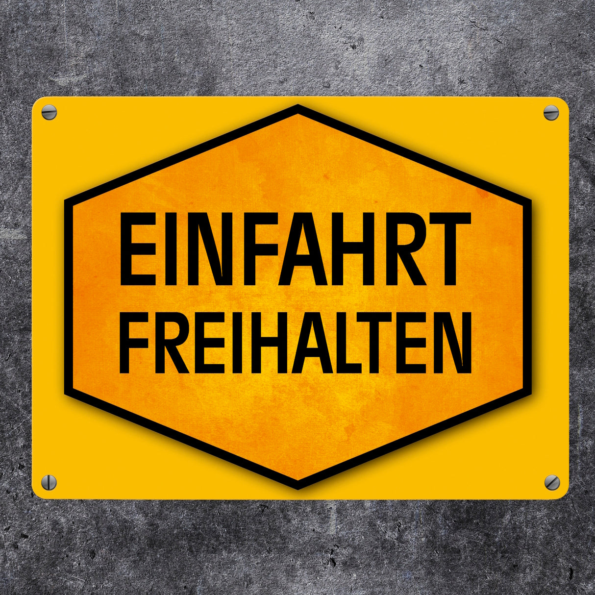 Einfahrt freihalten Metallschild