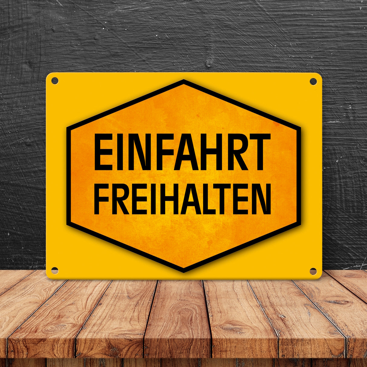 Einfahrt freihalten Metallschild