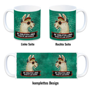 Kaffeebecher mit Spruch: Die coolsten Lamas werden im Juni geboren