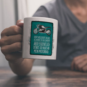 Ich denke nur an mein Motorrad Kaffeebecher