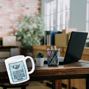 Sieht vielleicht so aus als… Wal Kaffeebecher