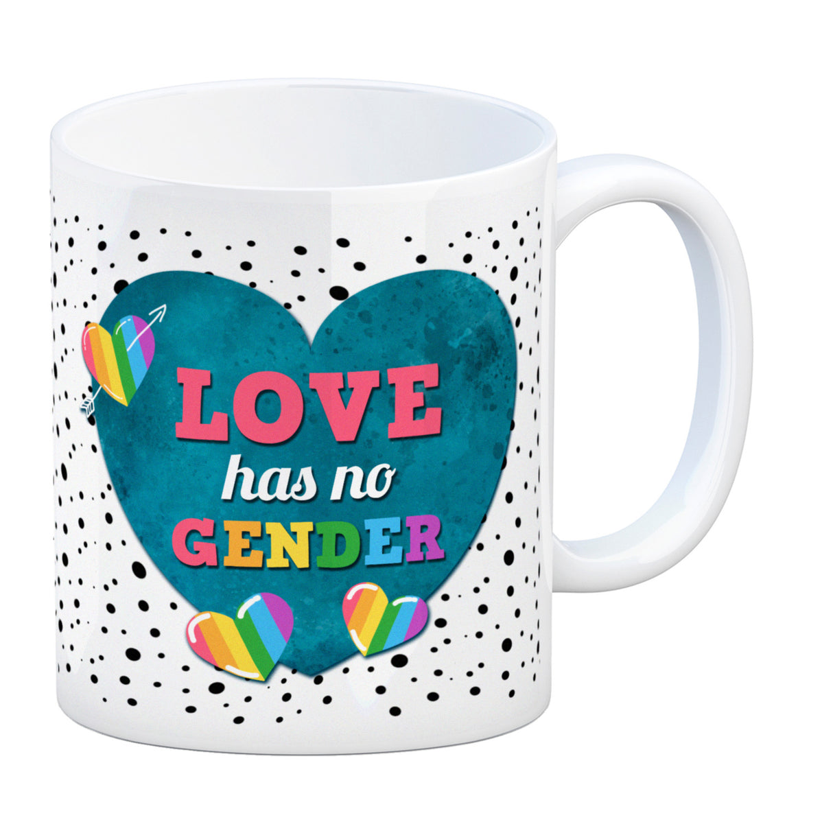 Kaffeebecher mit Spruch: Love has no gender