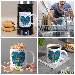 Kaffeebecher mit Spruch: Love has no gender