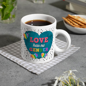 Kaffeebecher mit Spruch: Love has no gender