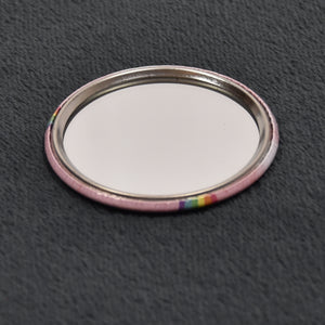 Dickes Einhorn Taschenspiegel mit Echtglas