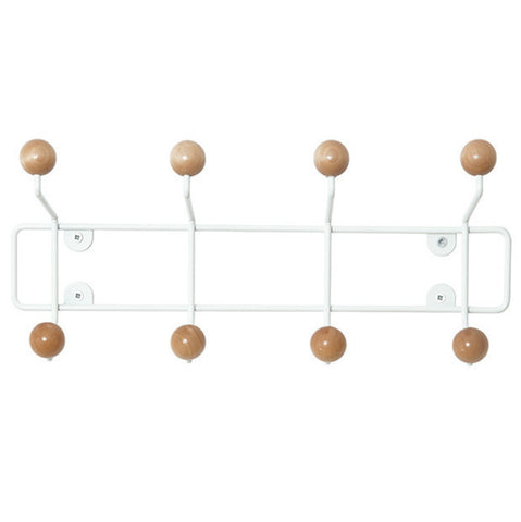 Saturnus Garderobe mit 8 Haken in Holzoptik