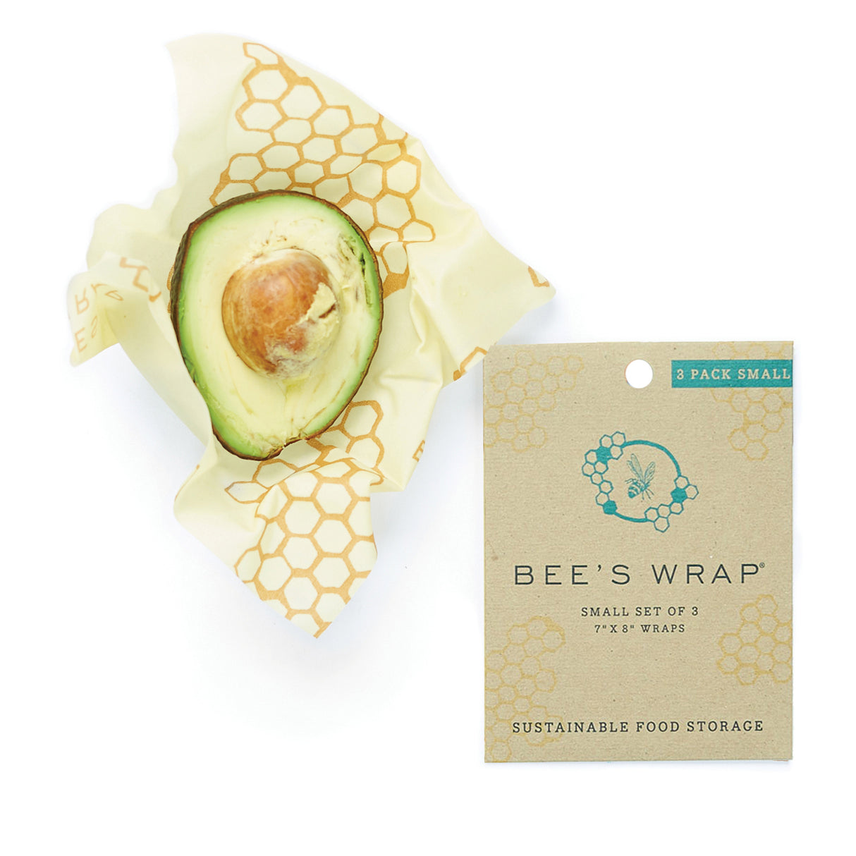Bee's Wrap Bienenwachstuch Frischhaltefolien in klein im 3er Set