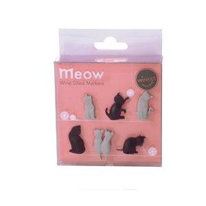 Katzen Glasmarkierer im 6er Set