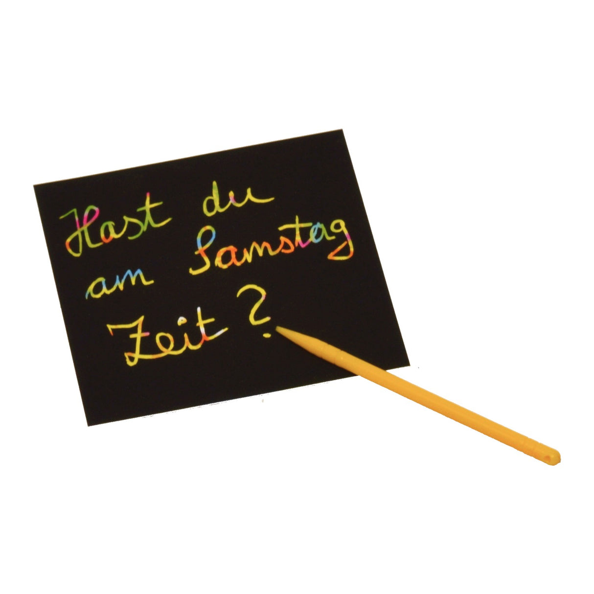 Colourful Kratzpapier mit 24 Blatt und Kratzstab