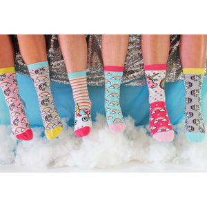 Sei ein Einhorn Oddsocks Socken in 37-42 im 6er Set