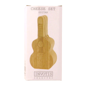 Gitarre Messerblock mit 3 Messern für Käse