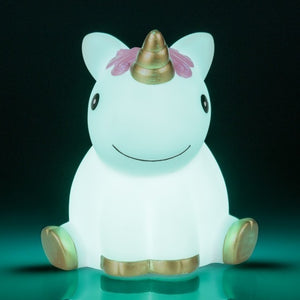 Einhorn Dekolampe mit pinker Mähne