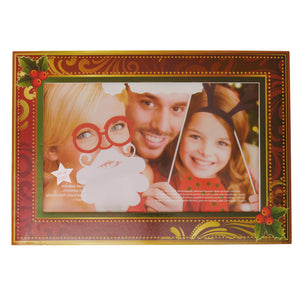 Weihnachten Photo Booth im 4er Set mit Bilderrahmen