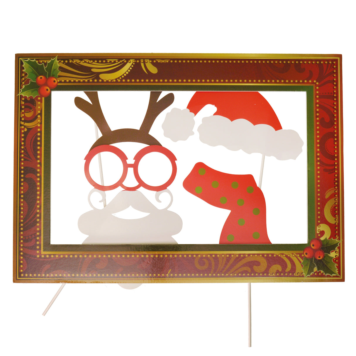 Weihnachten Photo Booth im 4er Set mit Bilderrahmen
