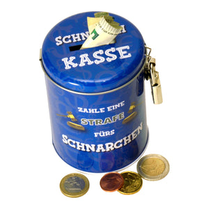 Schnarchen Spardose mit Schloss und Schlüssel