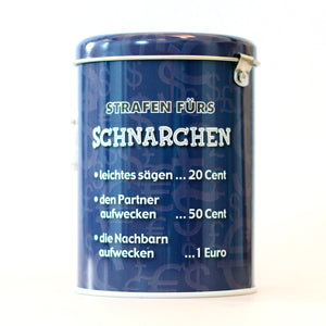 Schnarchen Spardose mit Schloss und Schlüssel