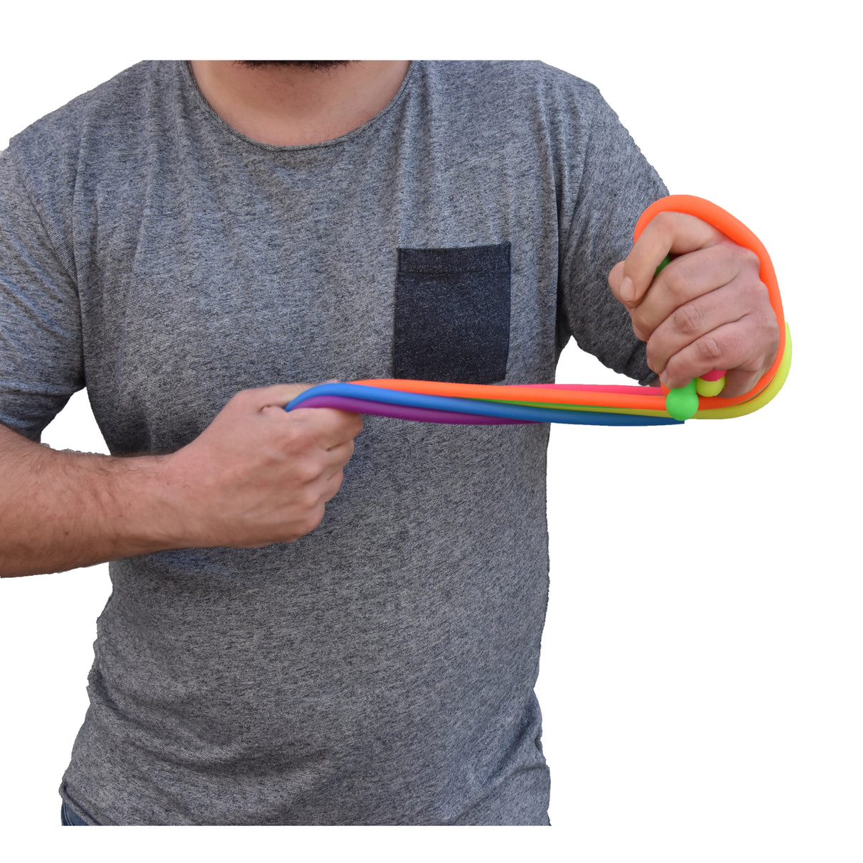 Stretch-Schnur Stressball in orange