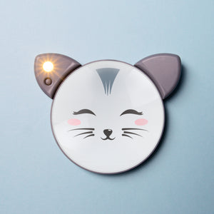Katze Schminkspiegel mit LED-Beleuchtung