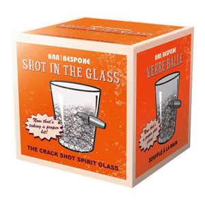 Volltreffer Whiskeyglas mit Patrone im Glas