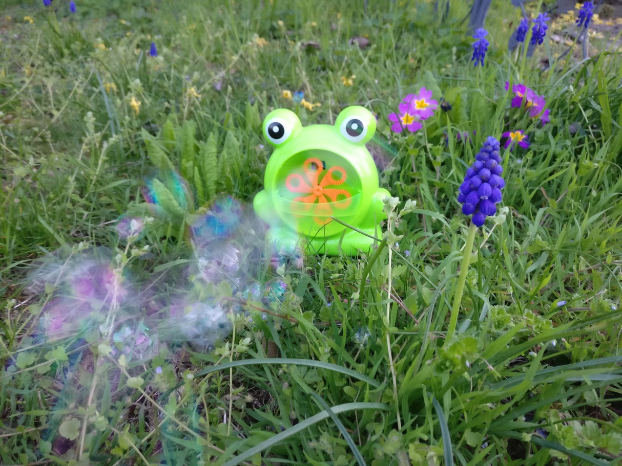 Frosch Seifenblasenmaschine