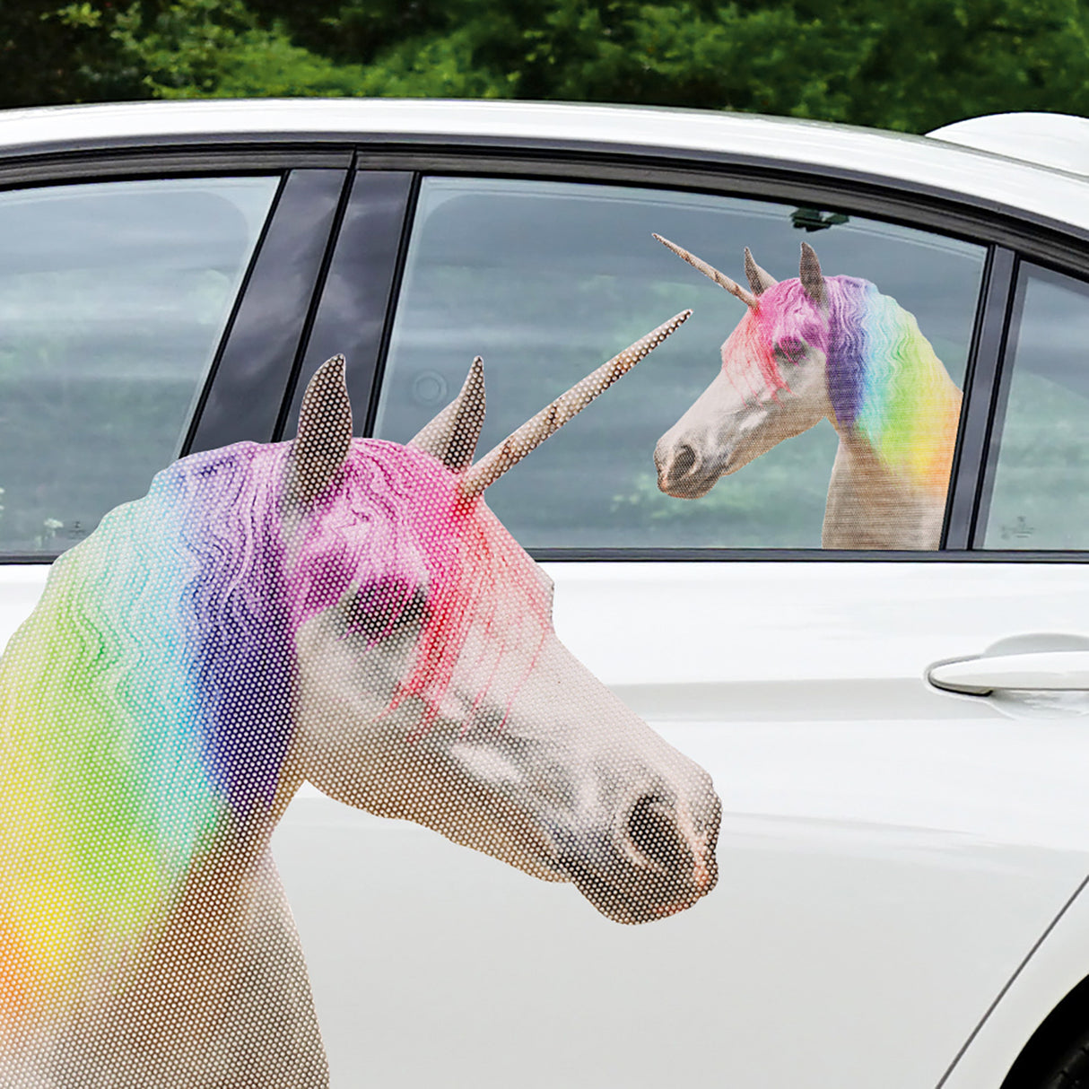 Ride with a Unicorn - Einhorn Autosticker